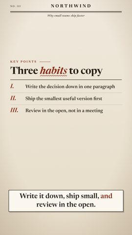 Paper template, Bullet list layout, 9:16