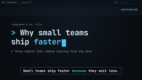 Terminal template: title scene